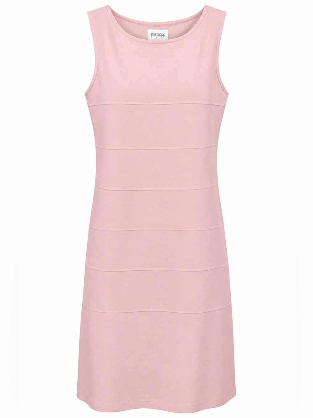 Enfocus Studio Dusty Pink Sleeveless Midi Knit Dress